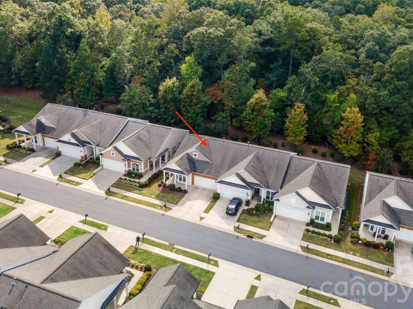 9015 Smokey Hill Lane, Indian Land, SC 29707.  MLS# CAR4395602, YatesRealty ID 32186. End villa with private backyard