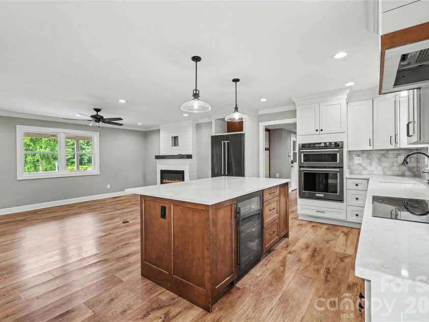3035 River Road, Shelby, NC 28152.  MLS# CAR4393032, YatesRealty ID 32187. ...separate beverage refrigerator, induction cooktop, wall oven and microwave, under counter lighting, pendant and recessed lighting,...