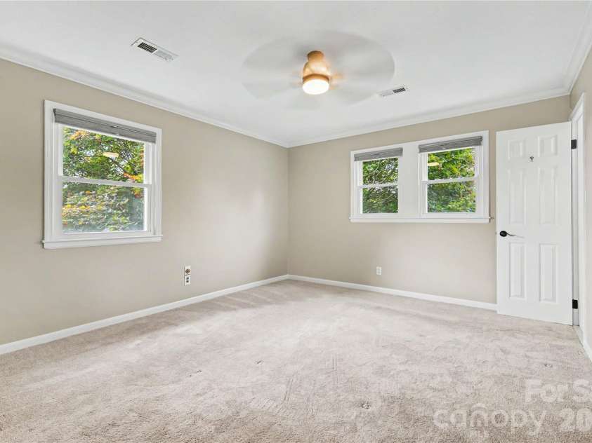 3035 River Road, Shelby, NC 28152.  MLS# CAR4393032, YatesRealty ID 32187. The primary bedroom has neutral paint and carpet.