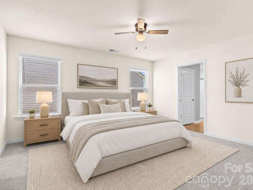 1414 5th Street Drive, Hickory, NC 28601.  MLS# CAR4395727, YatesRealty ID 32189. Virtually staged primary bedroom