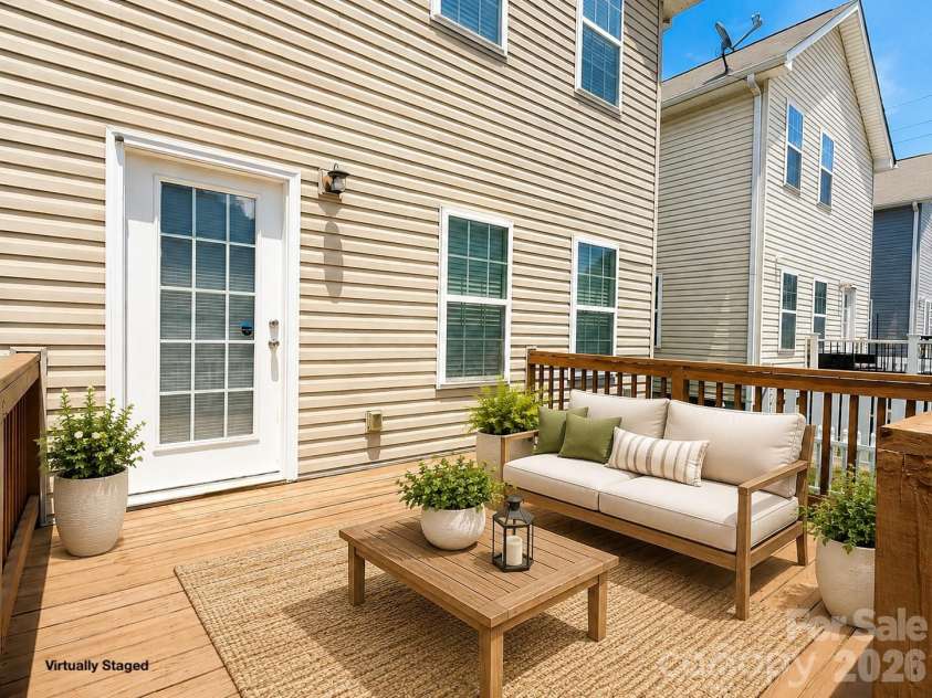 115 High Bluff Circle, Mooresville, NC 28115.  MLS# CAR4389382, YatesRealty ID 32190. Large Back Deck to Enjoy Relaxing