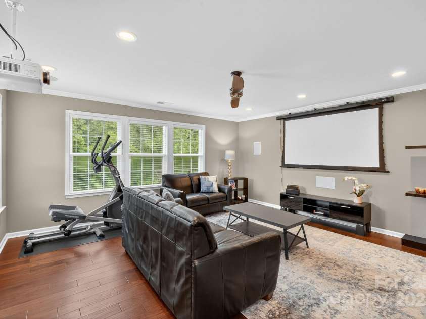 3400 Ringtail Drive, Waxhaw, NC 28173.  MLS# CAR4291096, YatesRealty ID 32194. Upper level bonus room with projector & screen