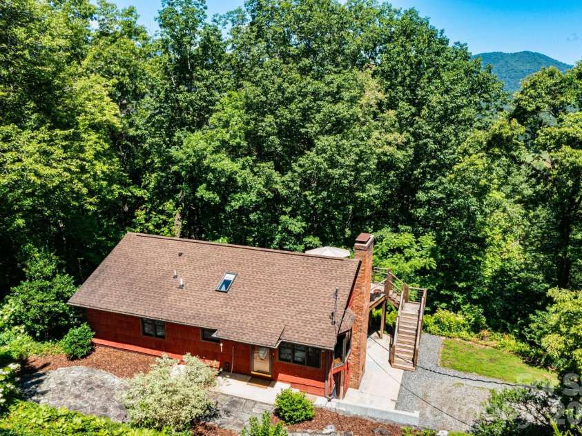 168 Blossom Ridge, Leicester, NC 28748.  MLS# CAR4389201, YatesRealty ID 32199. Aerial Image - Views
