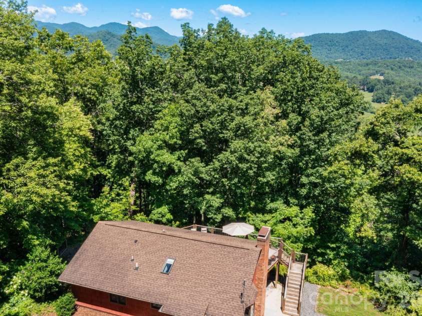 168 Blossom Ridge, Leicester, NC 28748.  MLS# CAR4389201, YatesRealty ID 32199. Aerial Image - Views