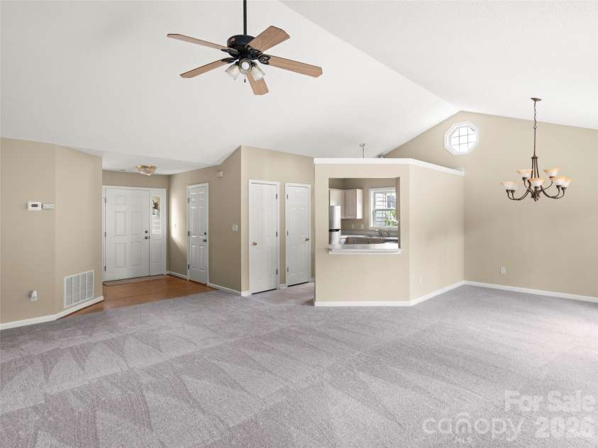 439 Glensprings Drive, Fletcher, NC 28732.  MLS# CAR4393124, YatesRealty ID 32215. Cathedral ceilings give a more open feel