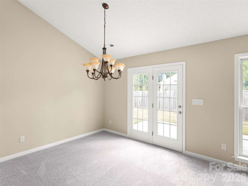 439 Glensprings Drive, Fletcher, NC 28732.  MLS# CAR4393124, YatesRealty ID 32215. French doors to back patio