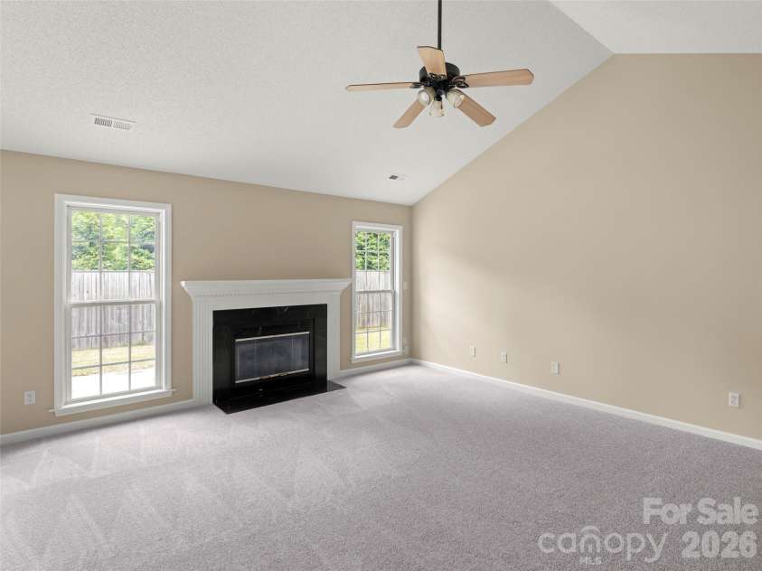 439 Glensprings Drive, Fletcher, NC 28732.  MLS# CAR4393124, YatesRealty ID 32215. Gas fireplace