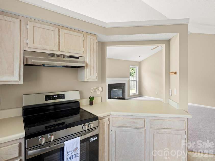 439 Glensprings Drive, Fletcher, NC 28732.  MLS# CAR4393124, YatesRealty ID 32215. Opening to living room 