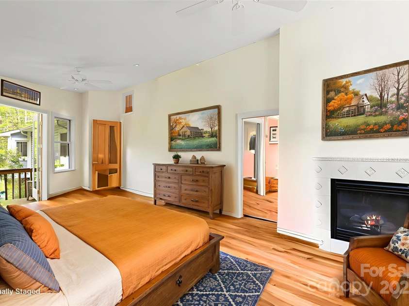 751 Millers Pond Lane, Boone, NC 28607.  MLS# CAR4258831, YatesRealty ID 32216. Virtually staged primary suite