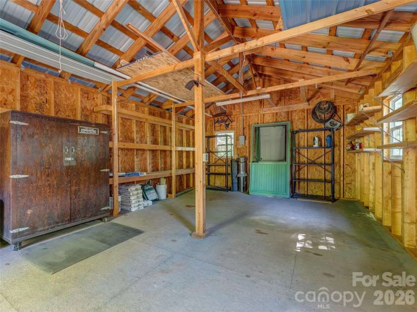 387 Crystal Creek Drive, Pisgah Forest, NC 28768.  MLS# CAR4373550, YatesRealty ID 32225. Out building