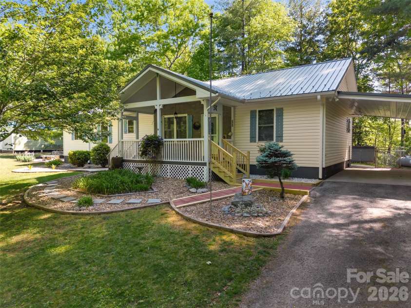 387 Crystal Creek Drive, Pisgah Forest, NC 28768.  MLS# CAR4373550, YatesRealty ID 32225. Single level living