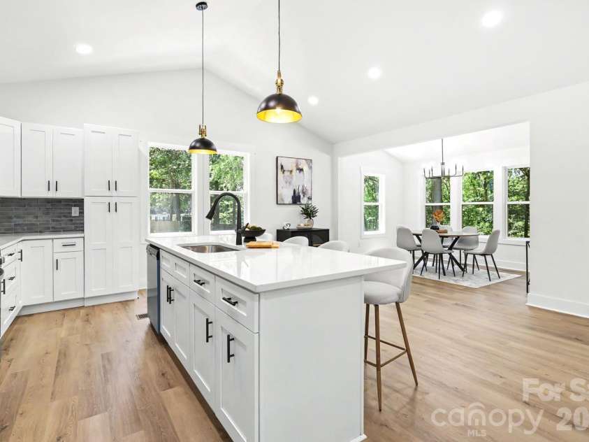 408 Birmingham Lane, Monroe, NC 28110.  MLS# CAR4394323, YatesRealty ID 32226. Kitchen and dining room