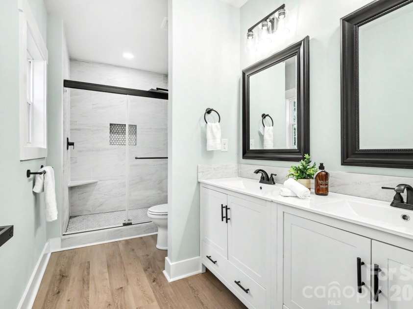 408 Birmingham Lane, Monroe, NC 28110.  MLS# CAR4394323, YatesRealty ID 32226. Primary bathroom