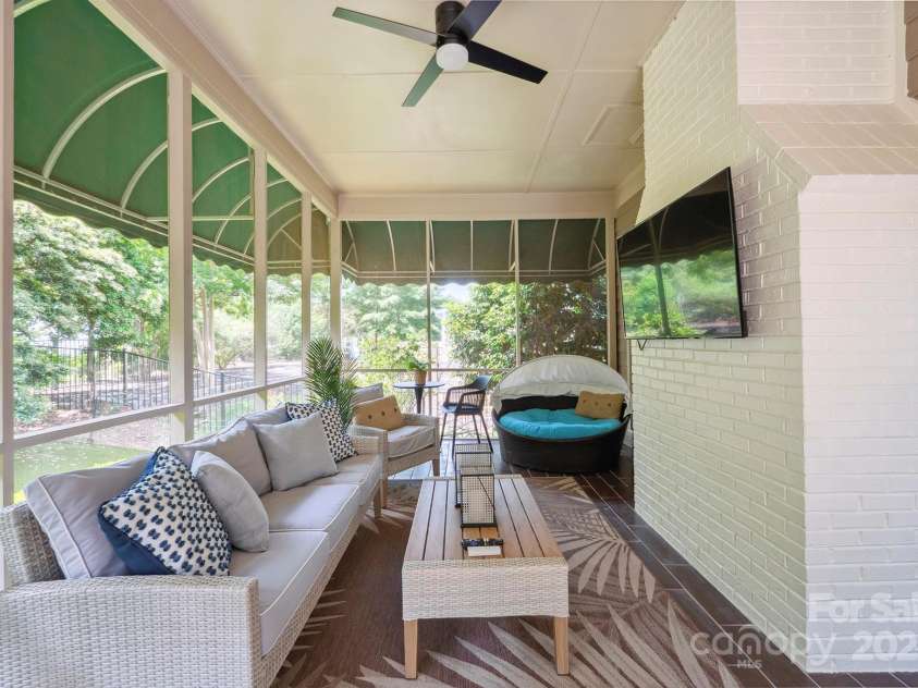 21203 Harken Drive, Cornelius, NC 28031.  MLS# CAR4253186, YatesRealty ID 32227. Screened Porch!