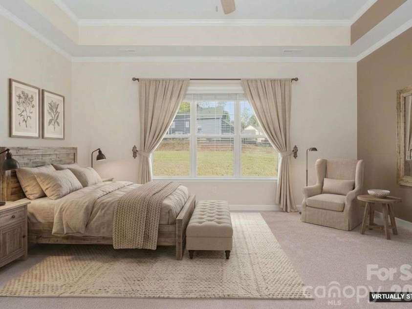 456 Lucky Drive, Concord, NC 28027.  MLS# CAR4313263, YatesRealty ID 32227. Virtually staged owner's suite.