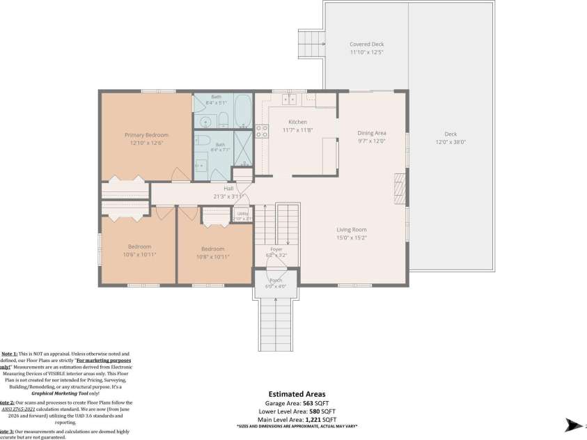 372 Shady Ridge Road, Waynesville, NC 28785.  MLS# CAR4393581, YatesRealty ID 32230. Floor Plan