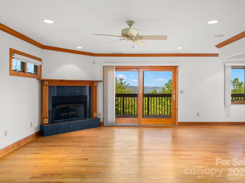117 Distant View Drive, Asheville, NC 28803.  MLS# CAR4253814, YatesRealty ID 3225. Great views from the second living room on the middle level.