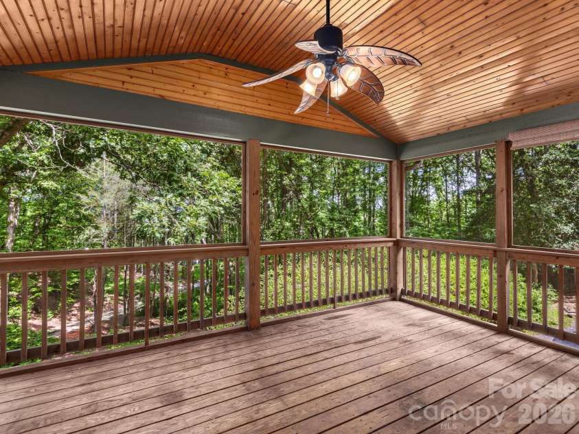 18 Wild Violet Lane, Arden, NC 28704.  MLS# CAR4284838, YatesRealty ID 32256. Screened in porch, come relax and enjoy the peace and quiet