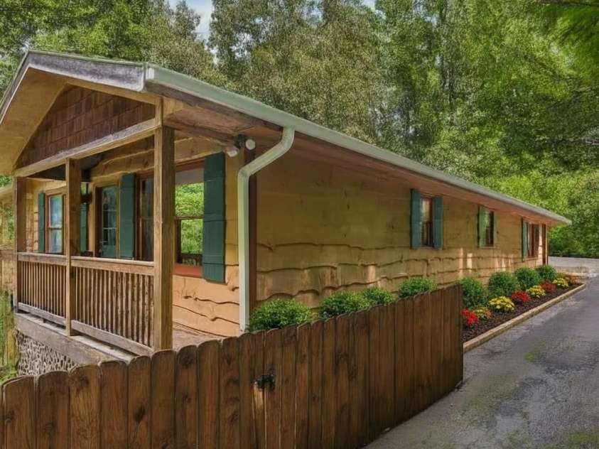 18 Wild Violet Lane, Arden, NC 28704.  MLS# CAR4284838, YatesRealty ID 32256. Virtually enhanced side elevation