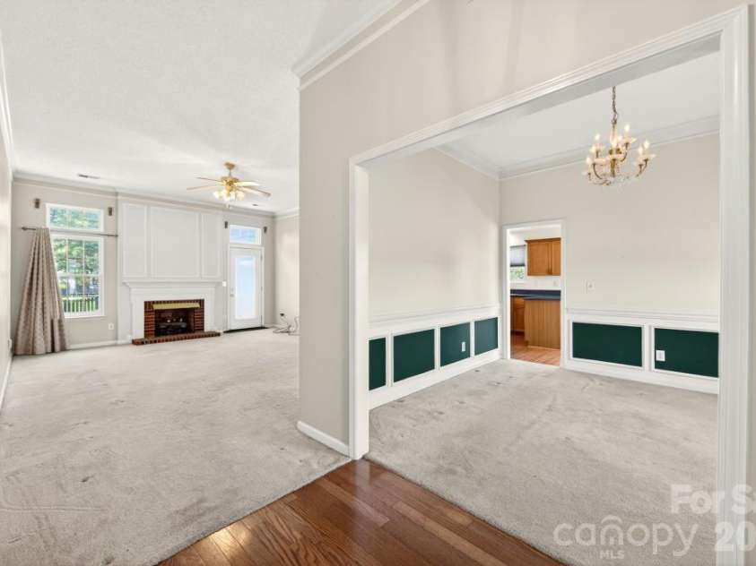 7716 Conifer Circle, Indian Trail, NC 28079.  MLS# CAR4389738, YatesRealty ID 32257. View from entry hall .