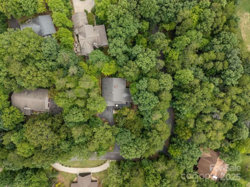 134 Downing Place, Lake Lure, NC 28746.  MLS# CAR4289968, YatesRealty ID 32258. Close-in aerial view