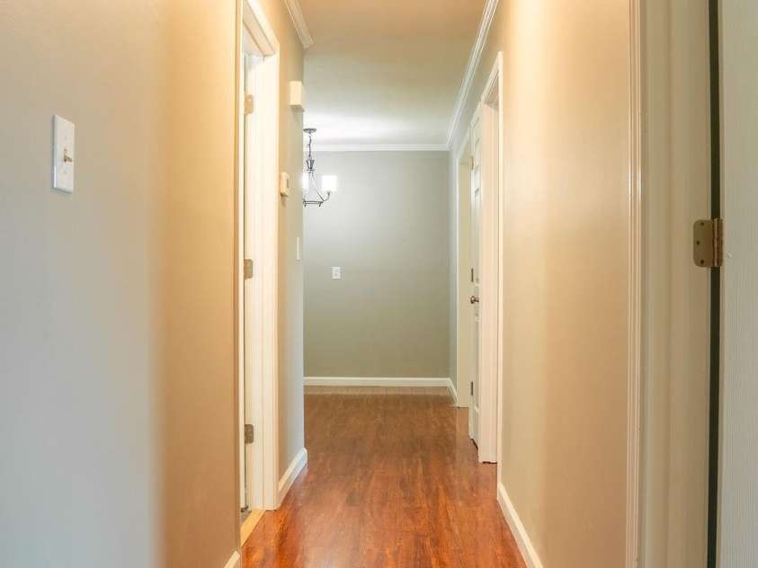 138 Oak Hill Drive, Forest City, NC 28043.  MLS# CAR4394630, YatesRealty ID 32258. Hall from Bedrooms to Kitchen