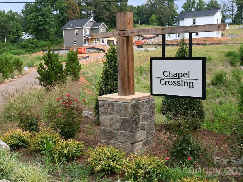 116 Chapel Crossing Lane, Weaverville, NC 28787.  MLS# CAR4254369, YatesRealty ID 32270. Community Entrance