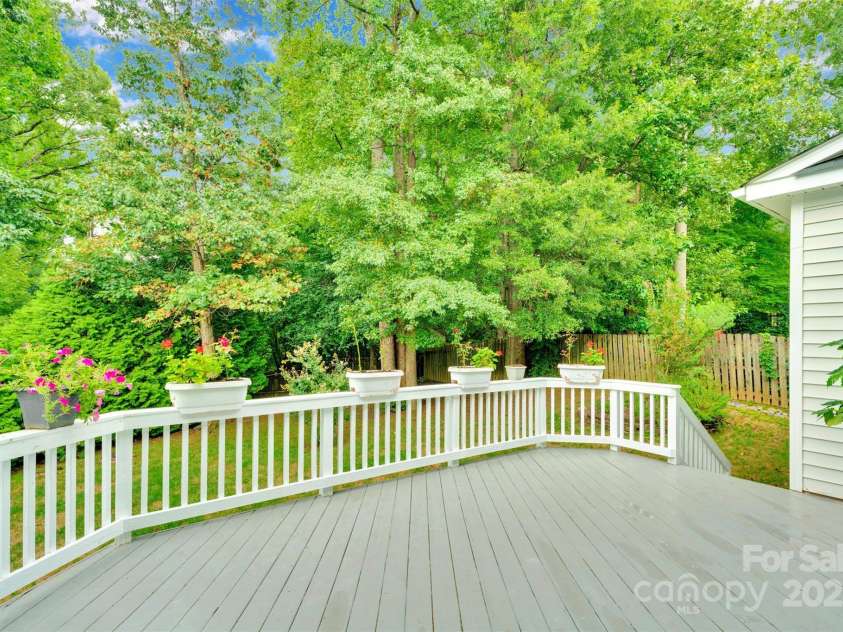 10837 Wilklee Drive, Charlotte, NC 28277.  MLS# CAR4291403, YatesRealty ID 32289. Deck area over looking your own private back yard