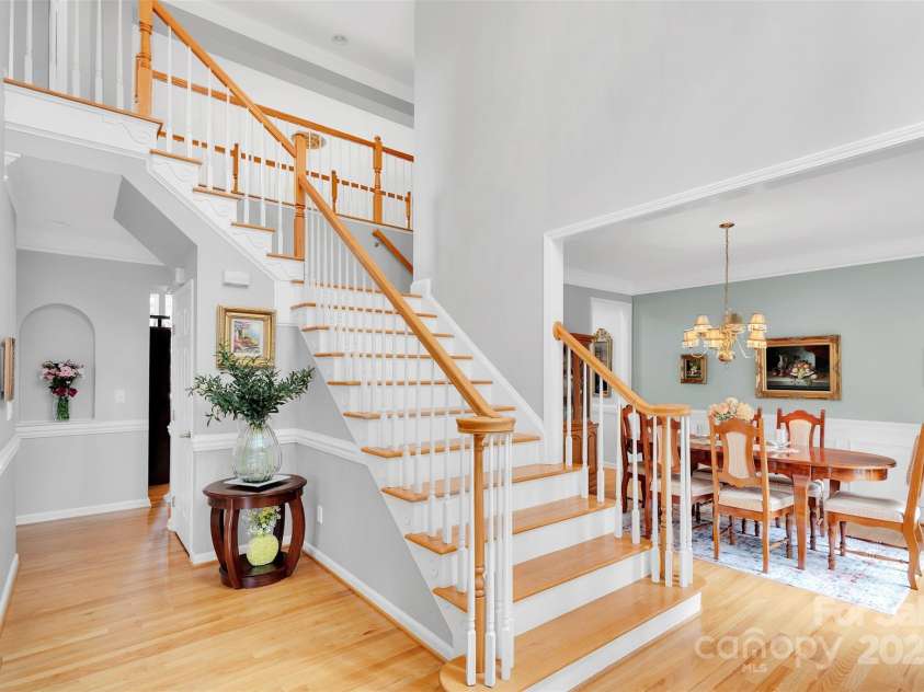 10837 Wilklee Drive, Charlotte, NC 28277.  MLS# CAR4291403, YatesRealty ID 32289. Foyer - Formal Dining to the right and Formal sitting area to the left as you enter