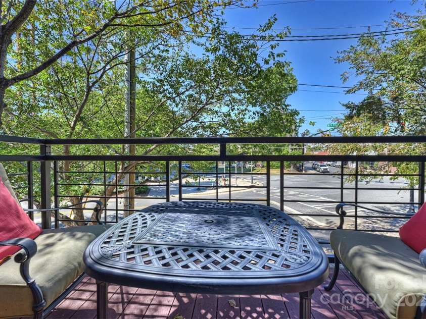 1425 Camden Road, Charlotte, NC 28203.  MLS# CAR4311487, YatesRealty ID 3229. Balcony 2 View overlooking Camden 