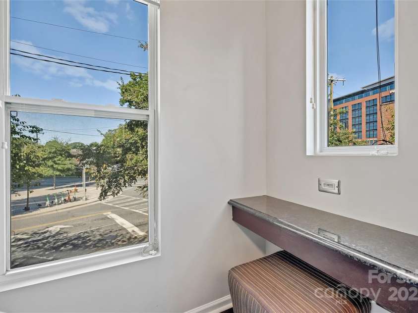 1425 Camden Road, Charlotte, NC 28203.  MLS# CAR4311487, YatesRealty ID 3229. Bar/nook looking down Camden 