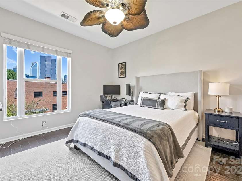 1425 Camden Road, Charlotte, NC 28203.  MLS# CAR4311487, YatesRealty ID 3229. Bedroom 2 on the upper level with ensuite bath 