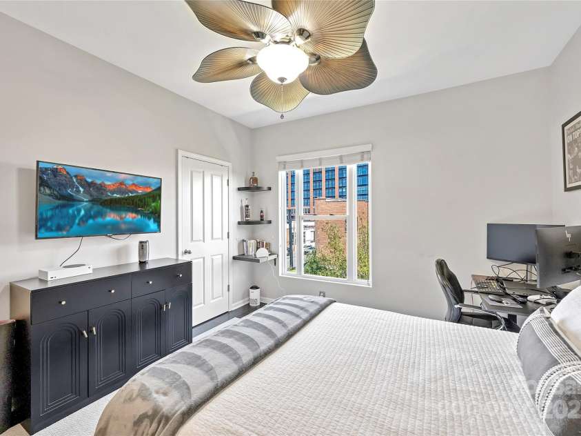 1425 Camden Road, Charlotte, NC 28203.  MLS# CAR4311487, YatesRealty ID 3229. Bedroom 2 on the upper level with ensuite bath 