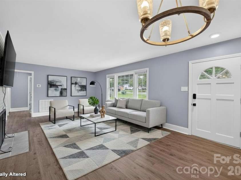 2432 Oakwood Circle, Rock Hill, SC 29732.  MLS# CAR4388261, YatesRealty ID 32290. Staged Living room
