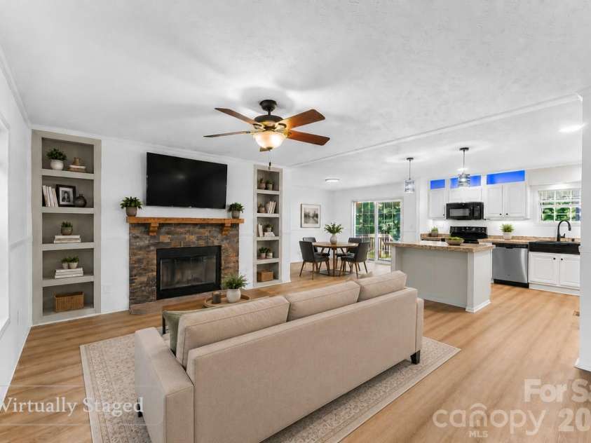 17 Windy Acres Drive, Hendersonville, NC 28792.  MLS# CAR4391864, YatesRealty ID 32296. Virtually Staged