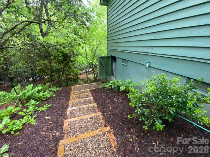 2698 Connestee Trail, Brevard, NC 28712.  MLS# CAR4371714, YatesRealty ID 32300. Gentle stairs lead to an immaculate crawl space