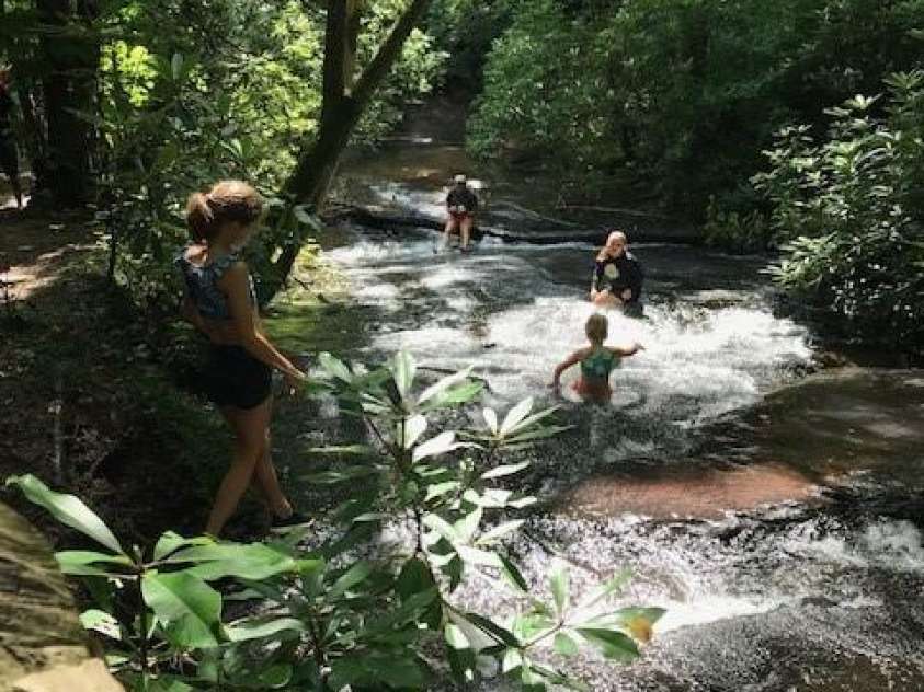 2698 Connestee Trail, Brevard, NC 28712.  MLS# CAR4371714, YatesRealty ID 32300. Hike to gorgeous waterfalls, right inside the community