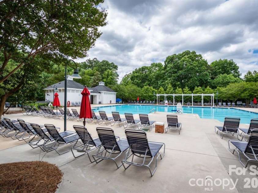 869 Stratford Run Drive, Fort Mill, SC 29708.  MLS# CAR4364217, YatesRealty ID 32304. One of two community pools-walkable from this home