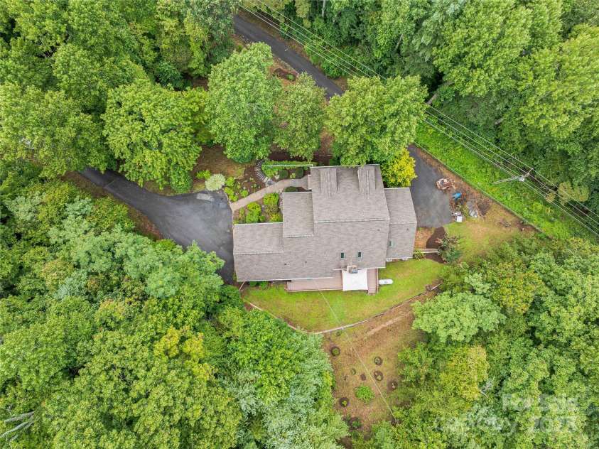 808 Old Fort Road, Fairview, NC 28730.  MLS# CAR4281084, YatesRealty ID 32308. The view from above. Over 3 acres of privacy!