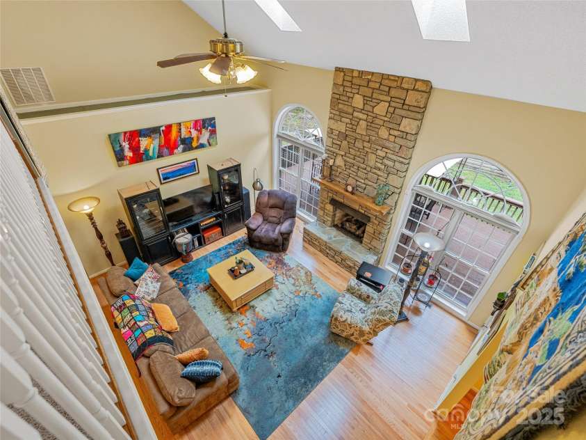 808 Old Fort Road, Fairview, NC 28730.  MLS# CAR4281084, YatesRealty ID 32308. The view from above. This is from the open 