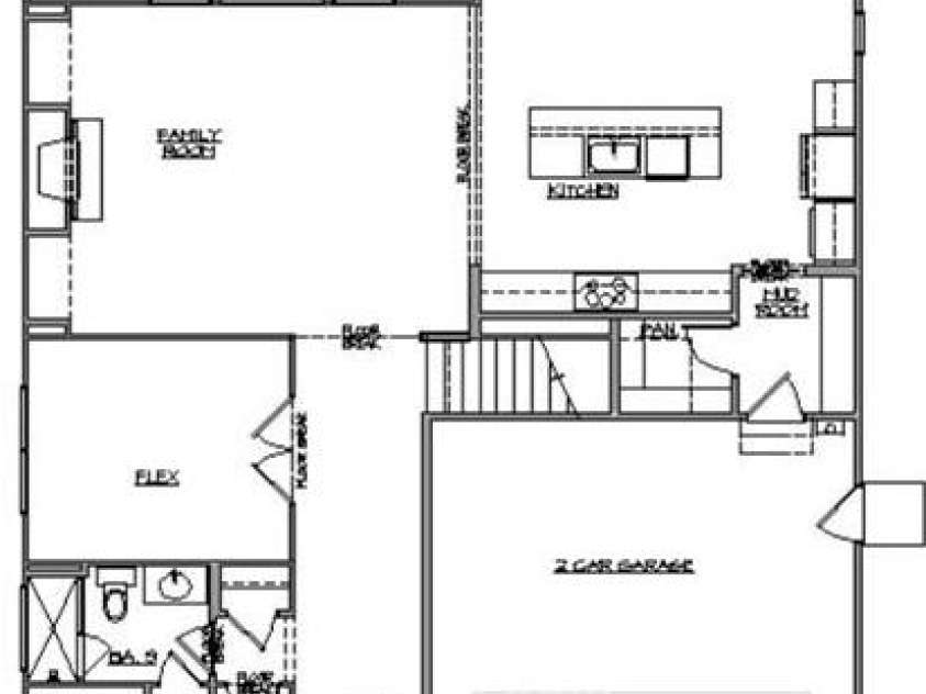 4036 Zinnia Drive, Harrisburg, NC 28075.  MLS# CAR4292830, YatesRealty ID 3231. 1st Floor Floorplan