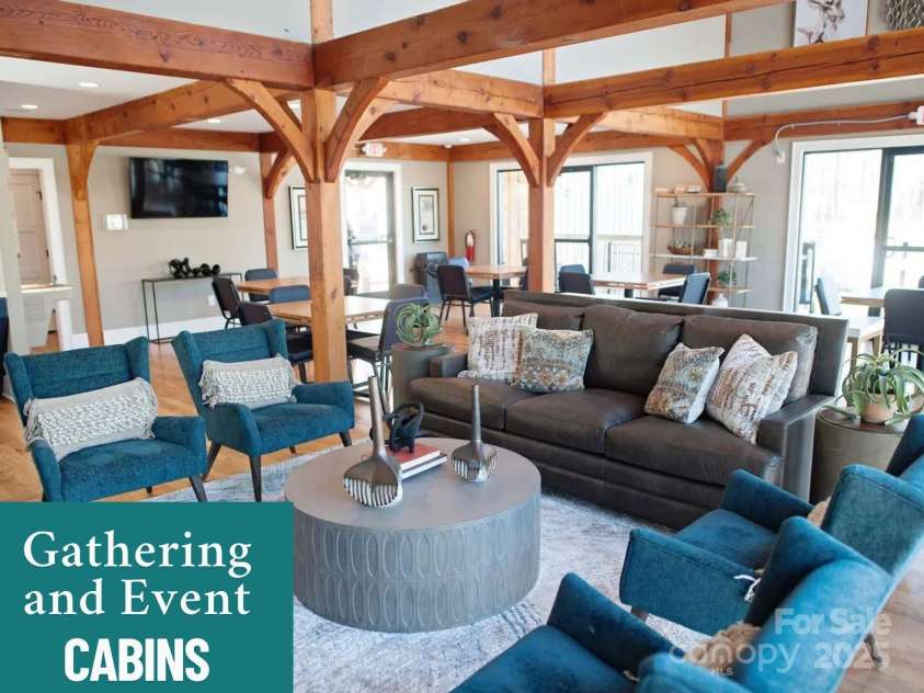 360 Picasso Trail, Mount Holly, NC 28120.  MLS# CAR4289859, YatesRealty ID 32319. Gathering/Event Cabins