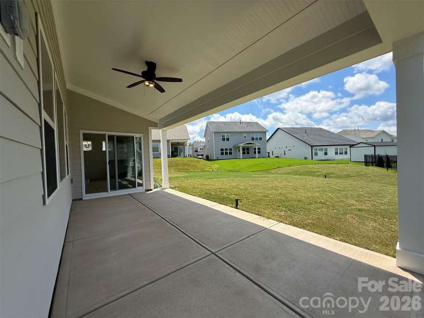 1947 Thicket Drive, Gastonia, NC 28054.  MLS# CAR4382984, YatesRealty ID 32323. Rear Covered Patio