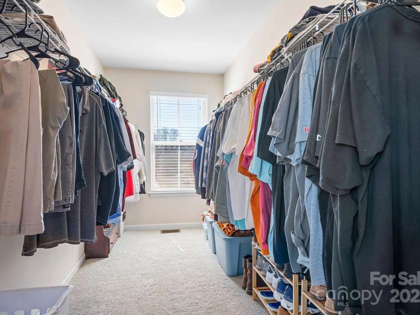 7217 Kenyon Drive, Denver, NC 28037.  MLS# CAR4233366, YatesRealty ID 3235. Large primary closet with natural light