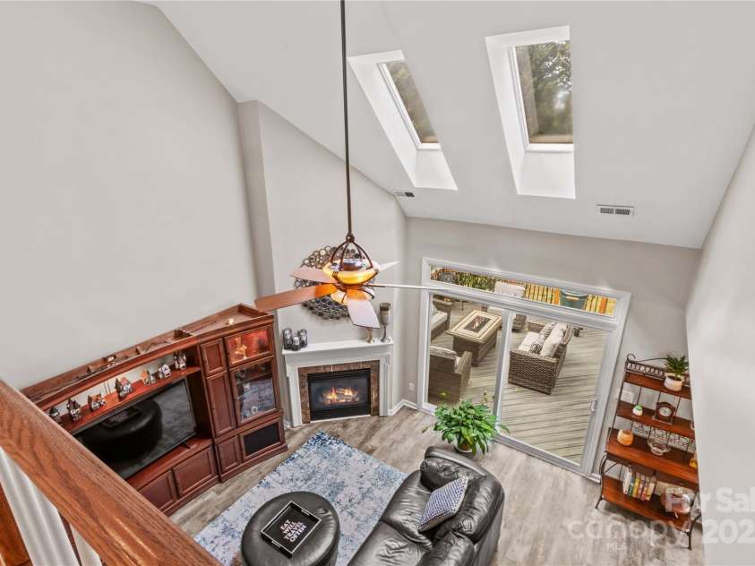 586 Highland Ridge Road, Mooresville, NC 28115.  MLS# CAR4287647, YatesRealty ID 32354. View of Skylights from the Catwalk