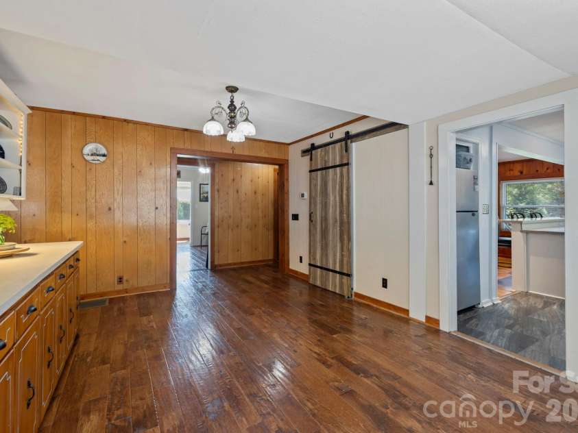 71 Laurel Mountain Road, Brevard, NC 28712.  MLS# CAR4370295, YatesRealty ID 32354. Dining Room Area with a large pantry