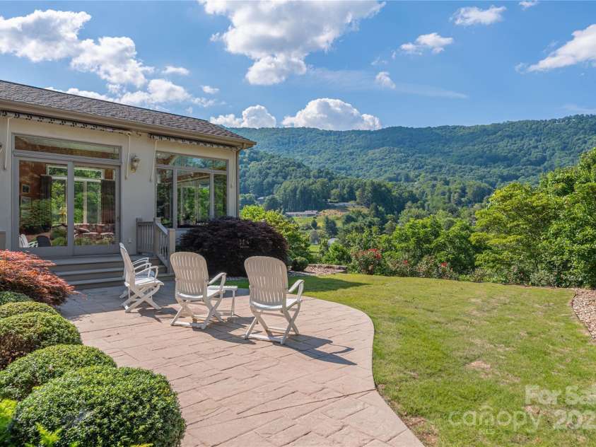 31 Chickering Lane, Waynesville, NC 28786.  MLS# CAR4278199, YatesRealty ID 32361. Patio of your dreams