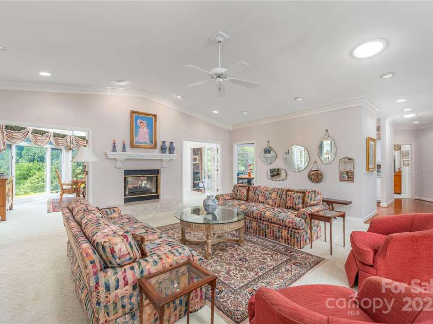 31 Chickering Lane, Waynesville, NC 28786.  MLS# CAR4278199, YatesRealty ID 32361. See through fireplace