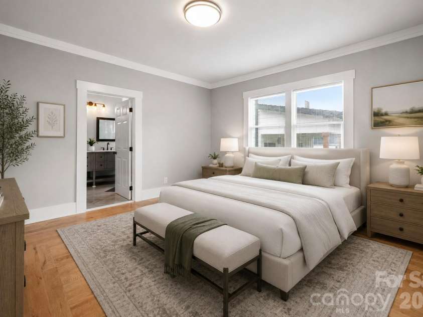 174 Tournament Drive, Concord, NC 28025.  MLS# CAR4385938, YatesRealty ID 32368. Virtually staged primary bedroom