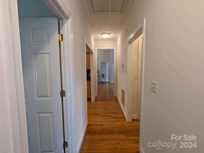5916 Meadowmere Drive, Monroe, NC 28110.  MLS# CAR4142140, YatesRealty ID 3237. Hallway to Secondary Bedrooms